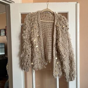 Anthropologie pilcro sequin loop sweater